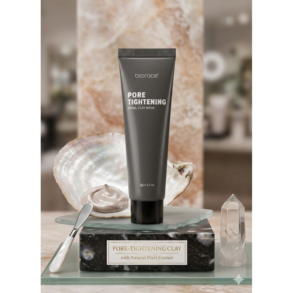 Biorace Pore Tightening Pearl Clay Mask - 1 oz ~ 28g